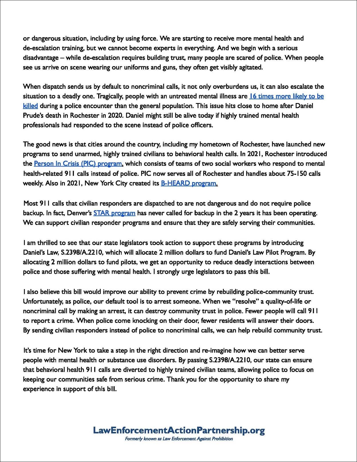 Law Enforcement Group Voices Support for Daniel's Law Pilot Funding ...