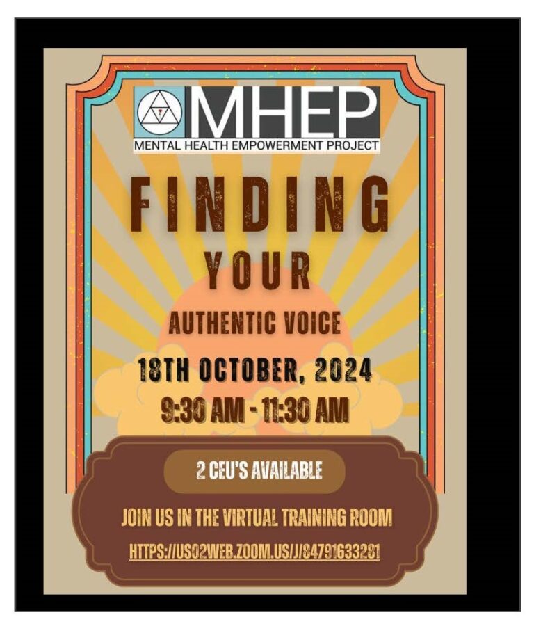 Mhep Join MHEP's Virtual Training 'FINDING YOUR AUTHENTIC VOICE' On Friday ...